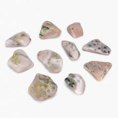 Pedra Opala Rosa Rolada 2 a 3,5 cm - Helena Cristais  